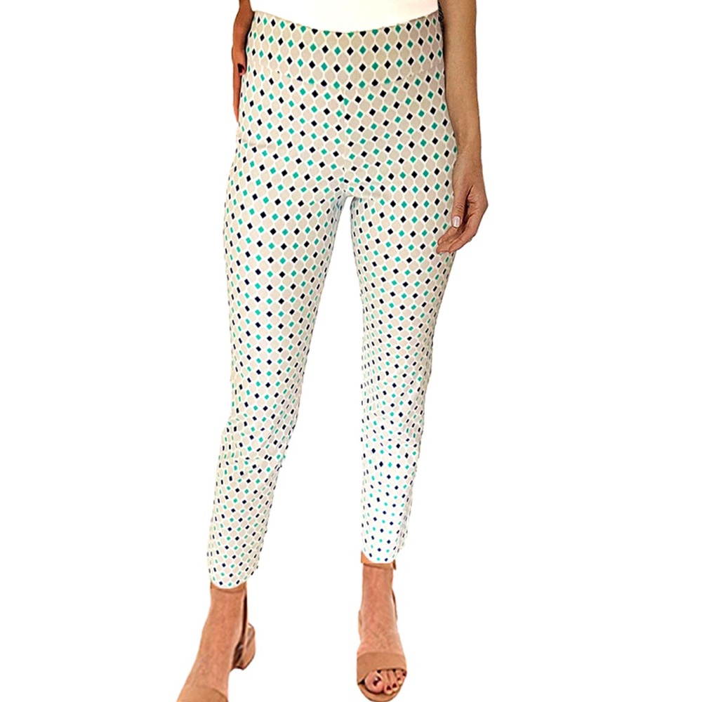 Krazy Larry Sea Diamonds Geometric Print Leggings size 0